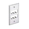 Panduit 6-PORT FLUSH MOUNT UNLOADED, 1 GANG ACCPTS MINICOM/OPTIJACK CFP6SY - alternate 2